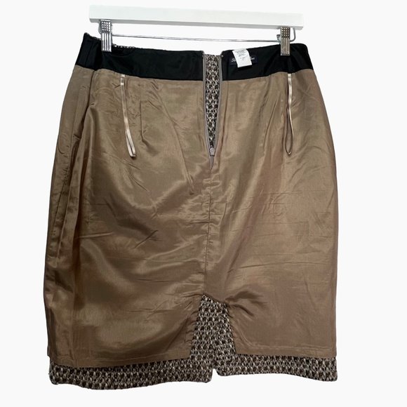 J. Crew Timber Metallic Tweed Pencil Skirt Wool Size 8 - Picture 7 of 11
